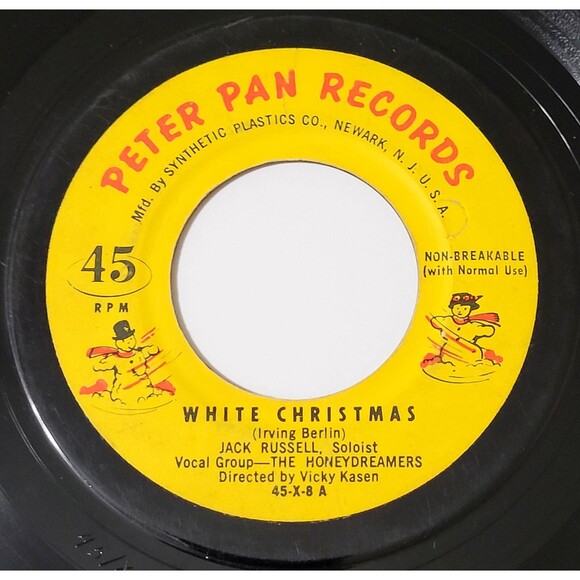 Peter Pan Orchestra ‎White Christmas / Adeste Fideles 45 RPM VG Christmas '55 - Picture 1 of 2